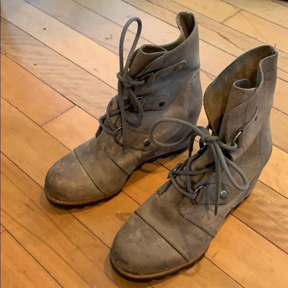 Sorel Joan of Arctic Wedge II Boot - 8 - Quarry